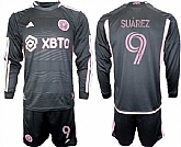 Men's Inter Miami CF #9 Luis Suarez 2023-24 Black Away Soccer Jersey Suit,baseball caps,new era cap wholesale,wholesale hats